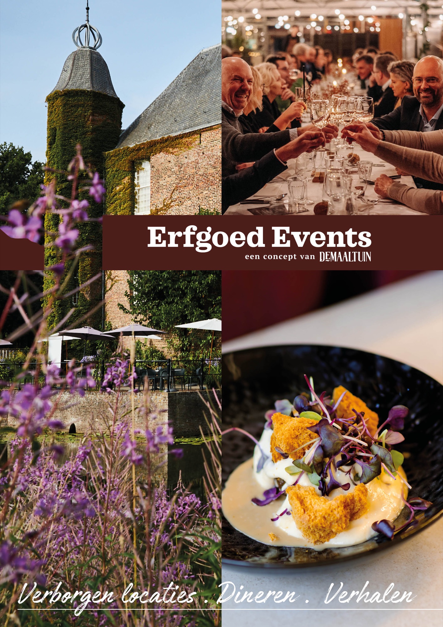Omslag van de Erfgoed Events brochure 2025/2026